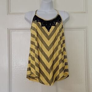 NWT Yellow & Blue Tank Sz L Buckle